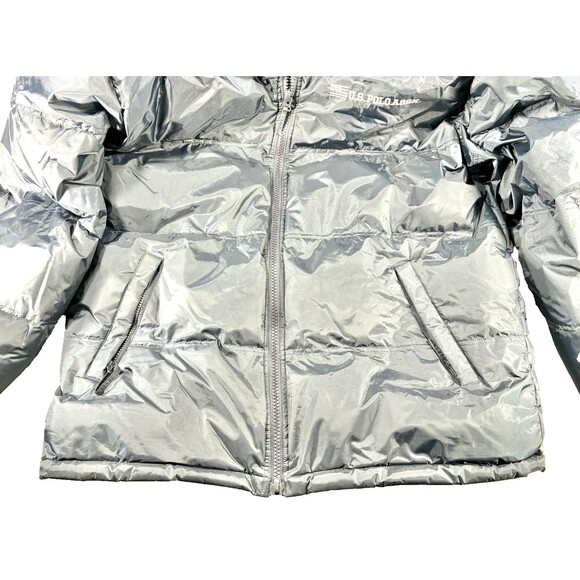 U.S. Polo Assn. Navy Blue Full Zip Insulated Puffer Jacket Men's Large - Picture 4 of 16